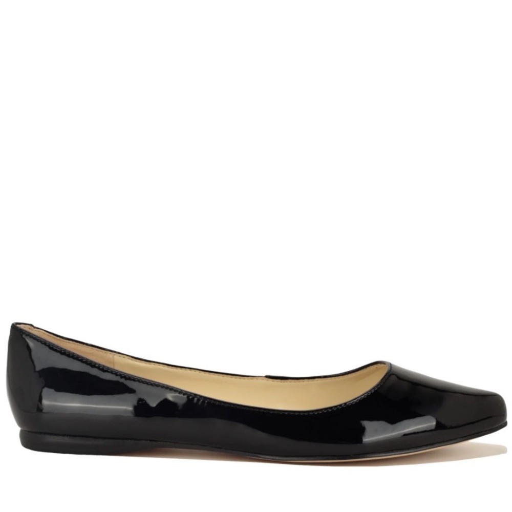 Dream Pairs Black Patent Leather Ballet Round Toe Slip On Flats Women's Size 7.5